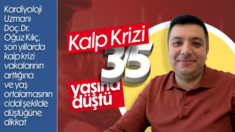 Doç. Dr. Oğuz Kılıç: “Türkiye’de kalp krizi yaşı 35’e düştü”