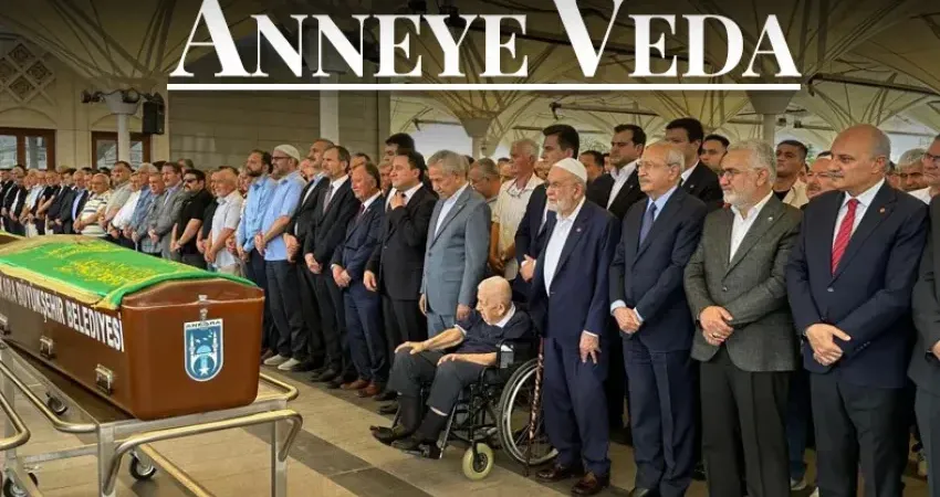 Temel Karamollaoğlu'nun annesi son yolculuğuna uğurlandı