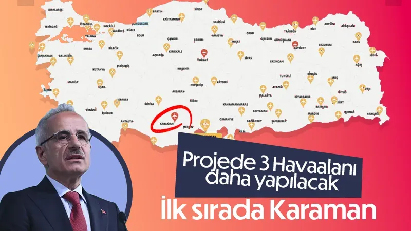 Ulaştırma bakanı Havalimanı sayısını 61'e yükselteceğiz