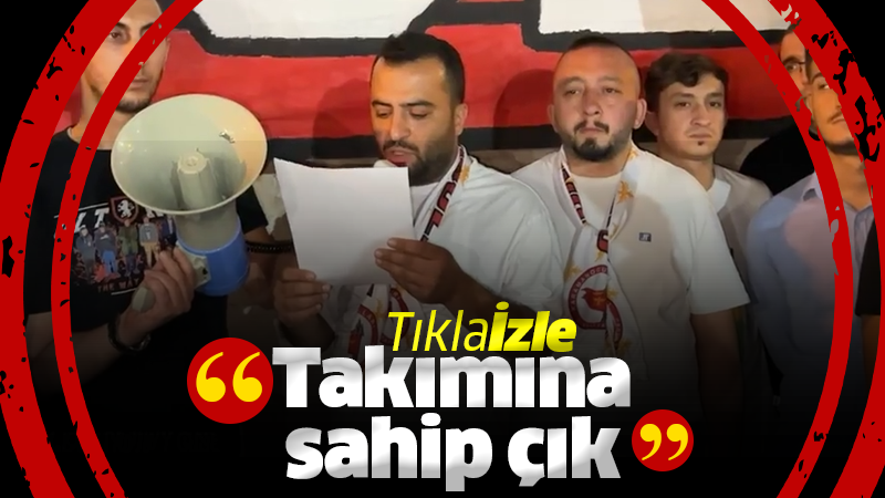 Karamanoğulları Taraftar grubu basın toplantısı düzenledi.