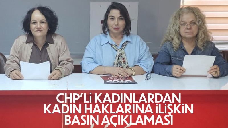 CHP'li Kadınlardan Basın açıklaması