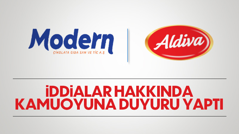 Modern Çikolatadan kamuoyuna açıklama