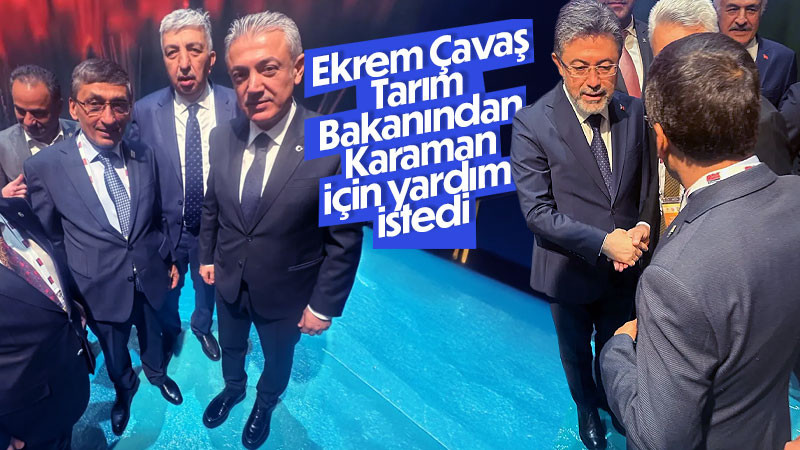 Başkan Çavaş, Mardin’de Tarım Bakanı ile Görüştü: Karaman Tarımı İçin Destek Talep Etti