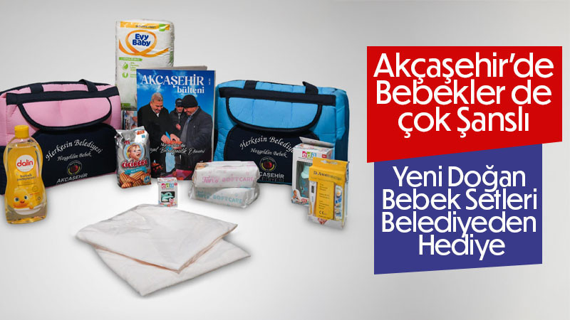 Yeni Doğan Bebek Setleri Belediyeden Hediye