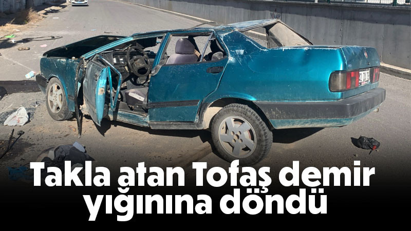 Takla atan Tofaş demir yığınına döndü