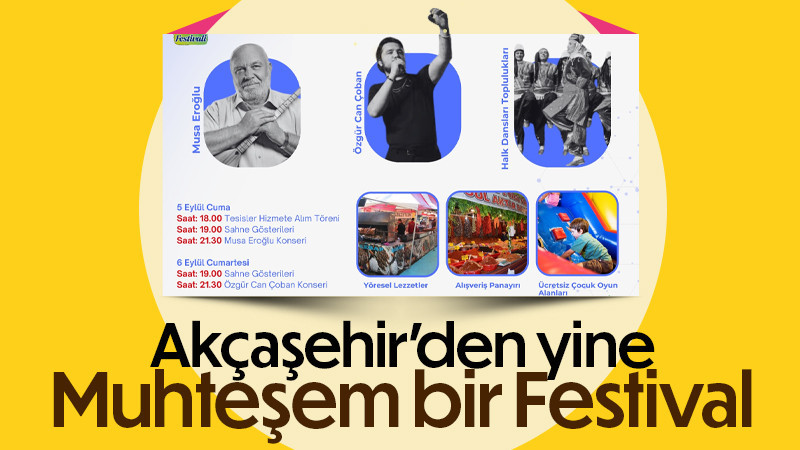 Akçaşehir Belediyesi’nden Büyük Açılış ve Festival Daveti