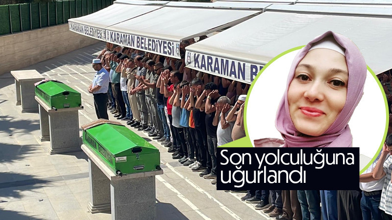 İki çocuk annesi Emine hemşireye son görev