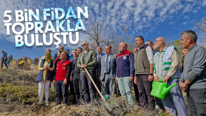 Karaman'da ‘Milli Ağaçlandırma Günü'nde 5 bin fidan toprakla buluşturuldu