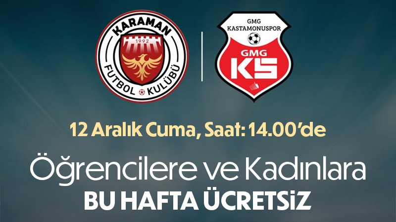 Bu hafta Kadınlara ve Öğrencilere maç ücretsiz olacak