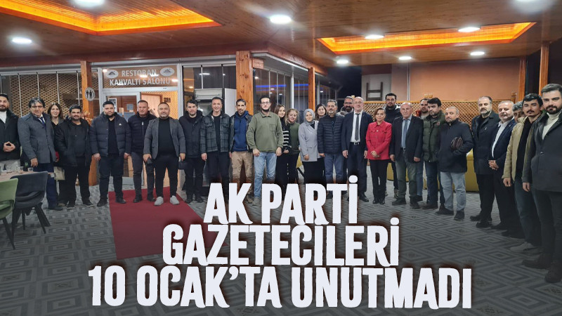 AK Parti 10 Ocak'ta Gazetecileri unutmadı