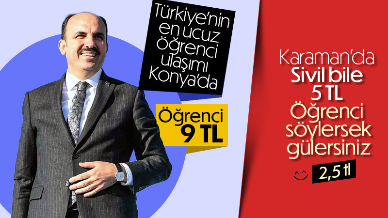 Uğur İbrahim Altay: Türkiye'nin en ucuz öğrenci ulaşımı Konya'da