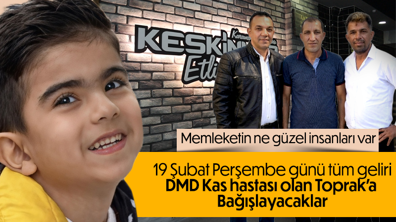 Keskinler Etliekmekden Toprak’a büyük destek