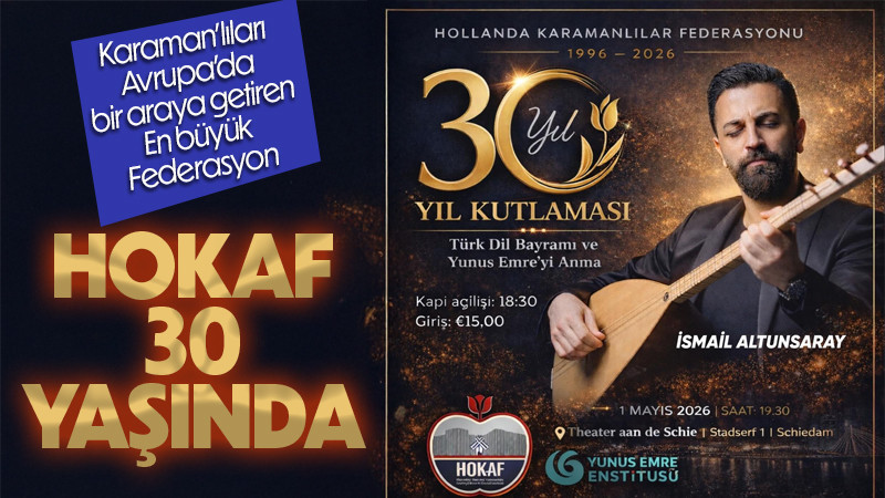 HOKAF 30 Yaşında: İsmail Altunsaray Kutlamalarda Sahne Alacak