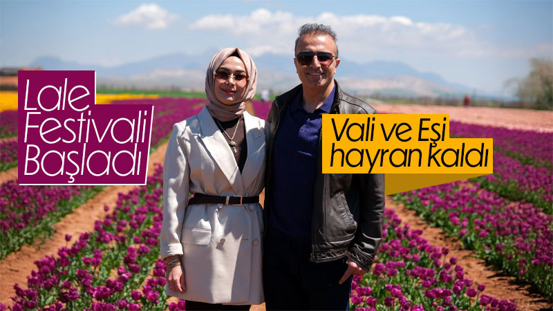 Karaman Valisi Çiçek’ten Lale Bahçesine Ziyaret