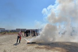 KMÜ Personeli Yangın Tatbikatına Katıldı