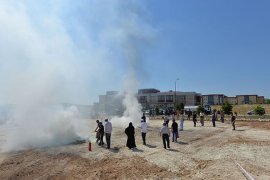 KMÜ Personeli Yangın Tatbikatına Katıldı