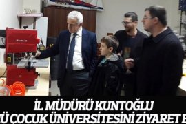 İl Müdürü Kuntoğlu, KMÜ Çocuk Üniversitesini Ziyaret Etti