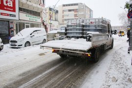 Karaman Belediyesi Kar Temizleme Çalışmalarını Sürdürüyor