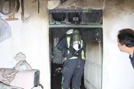 Karaman'da Tek Katlı Müstakil Evde Yangın Çıktı