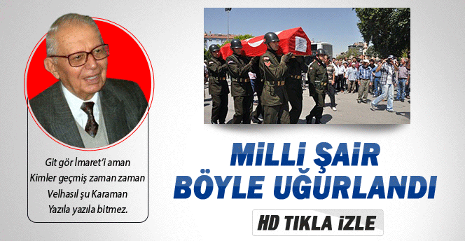 Şair Bekir Sıtkı Erdoğan Askeri Törenle Toprağa Verildi