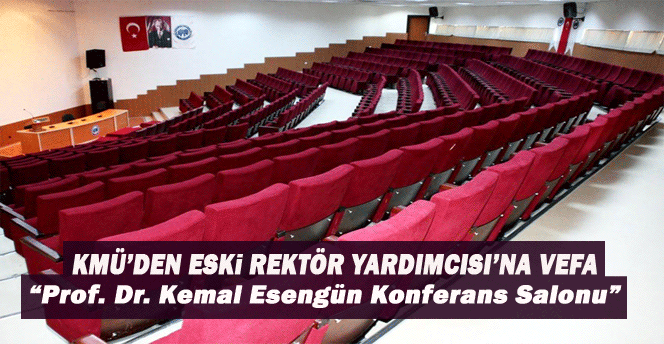  Prof. Dr. Kemal Esengün’e Vefa