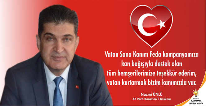 AK Parti Karaman İl Başkanı Nazmi Ünlü'nün basın açıklaması
