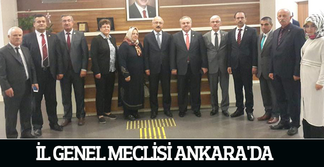 İl Genel Meclisi Ankara'da