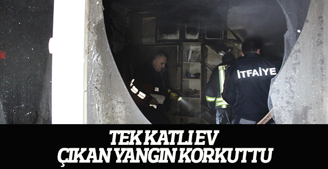 Karaman’da tek katlı ev çıkan yangın korkuttu