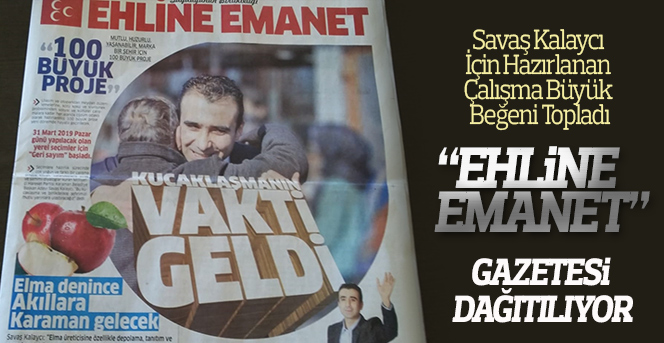 “Ehline Emanet” Gazetesi Dağıtılıyor