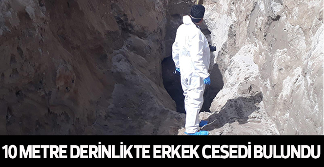 10 metre derinlikte erkek cesedi bulundu