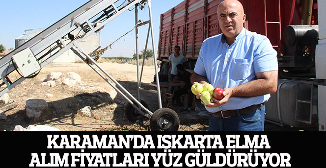 Karaman’da ıskarta elma alım fiyatları yüz güldürüyor