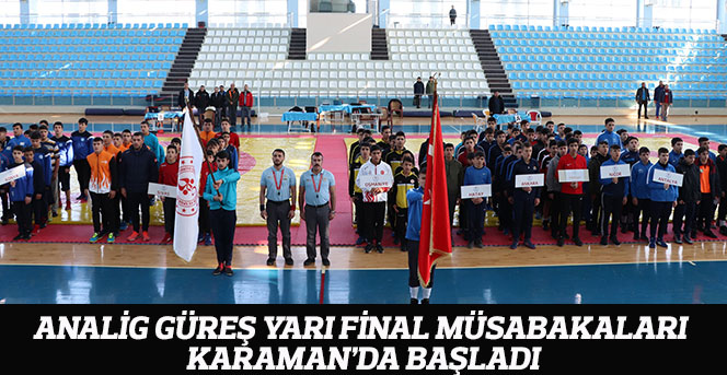Analig Güreş Yarı Final Müsabakaları Karaman’da Başladı