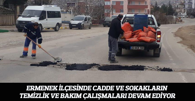 Ermenek Belediyesi’nin Temizlik Ve Bakım Çalışmaları Devam Ediyor
