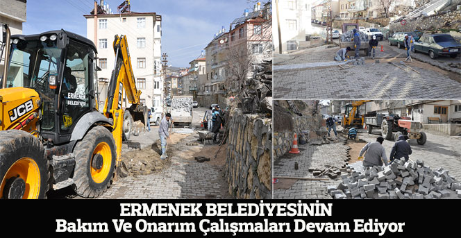 Ermenek Belediyesinin Bakım Çalışmaları Devam Ediyor