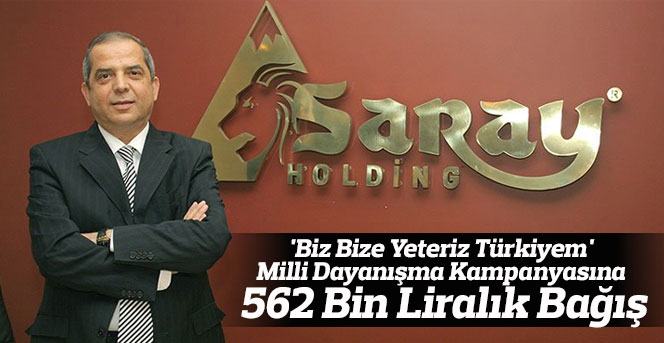 Saray Holdingten rekor bağış PAYLAŞ  TWEETLE