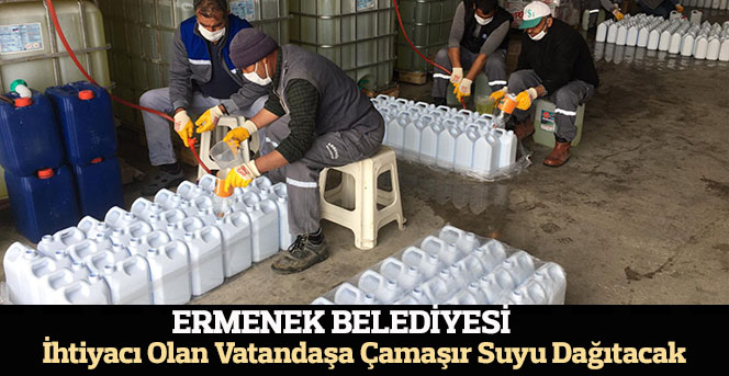 Ermenek Belediyesi İhtiyacı Olan Vatandaşa Çamaşır Suyu Dağıtacak