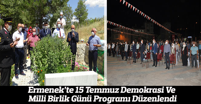 Ermenek’te 15 Temmuz Demokrasi Ve Milli Birlik Günü Programı Düzenlendi