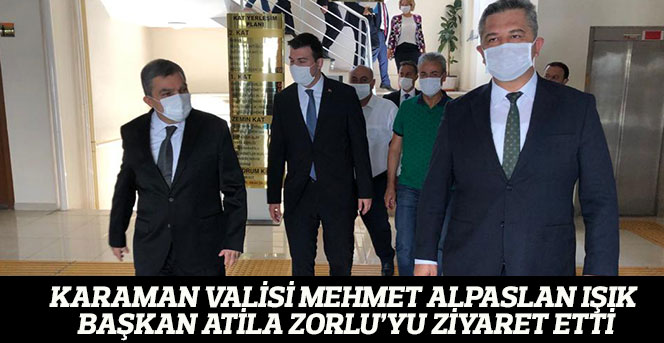 Vali Mehmet Alpaslan Işık, Başkan Zorluyu  Ziyaret Etti