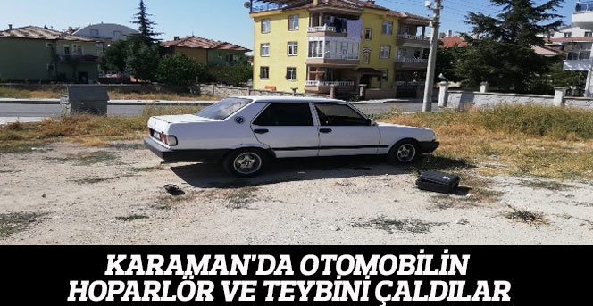 Karaman'da Otomobilin Hoparlör Ve Teybini Çaldılar