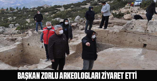 Başkan Zorlu Arkeologları Ziyaret Etti
