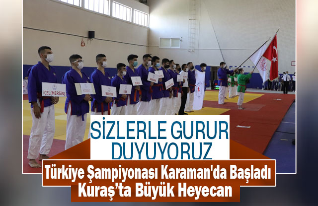 Kuraş Türkiye  Şampiyonası Karaman'da Başladı