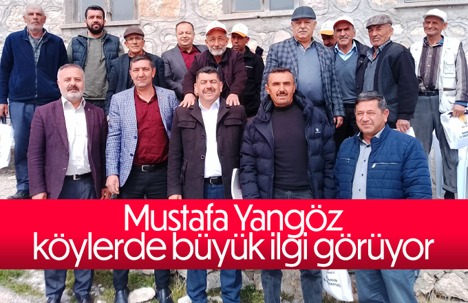 Mustafa Yangöz Köy gezilerine devam ediyor