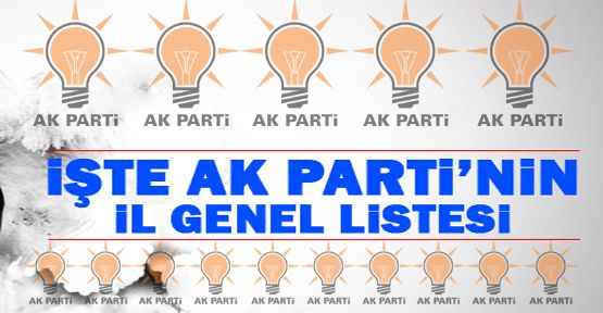 AK Parti'nin il genel meclis üyesi adayları belli oldu