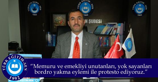 Türk Eğitim – Sen’den Protesto Eylemi