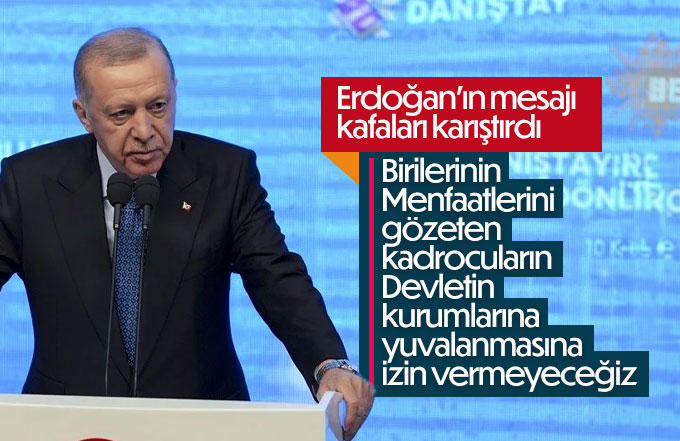 Erdoğan, Kadrolaşmaya izin vermeyeceğiz.
